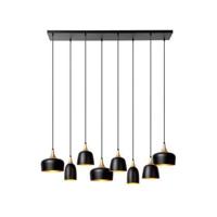 Lucide CHAYANNE - Hanglamp - 8xE14 - Zwart - thumbnail