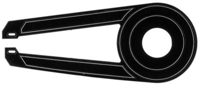 AXA Kettingscherm ks 42/44t zwart 53x22cm