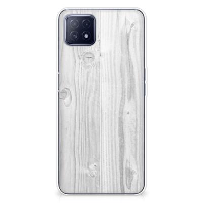 OPPO A53 5G | OPPO A73 5G | Bumper Hoesje | White Wood