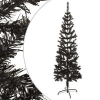 Kerstboom smal 150 cm zwart - thumbnail