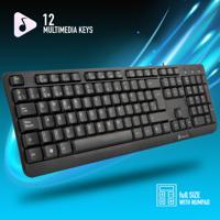 Toetsenbord NGS NGS-KEYBOARD-0344 Zwart - thumbnail