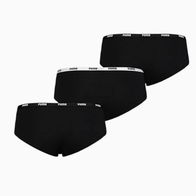 3-Pack dames Hipsters - Zwarte Katoenen dames onderbroeken - Shorts