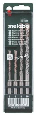 Metabo Accessoires Assortiment hamerboren (4 dlg.) SDS-Plus - 630580000