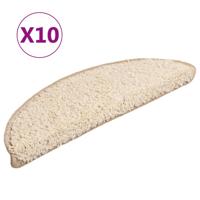 Trapmatten 10 st 56x17x3 cm crme halfrond - thumbnail