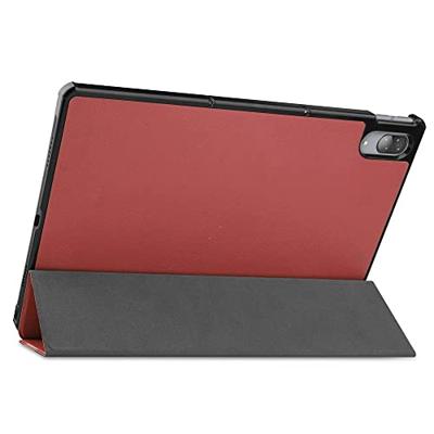 3-Vouw sleepcover hoes - Lenovo Tab P11 Pro - Bordeaux Rood
