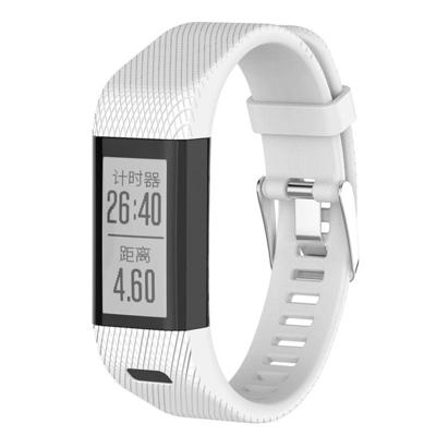 Smart Watch silicone polsband horlogeband voor Garmin Vivosmart HR + (wit)
