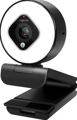LogiLink UA0384 Full HD-webcam Klemhouder, Microfoon