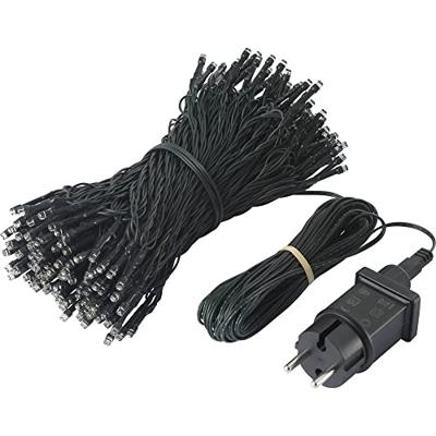 Sygonix SY-4722054 Clusterlichtketting Binnen/buiten werkt op het lichtnet Aantal lampen 200 LED Warmwit Verlichte lengte: 39.85 m