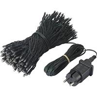 Sygonix SY-4722054 Clusterlichtketting Binnen/buiten werkt op het lichtnet Aantal lampen 200 LED Warmwit Verlichte lengte: 39.85 m - thumbnail