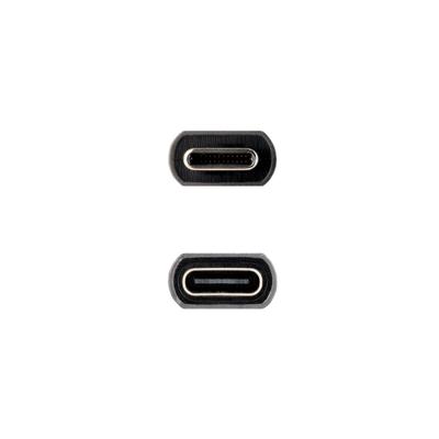 NANOCABLE 10.01.4402 - USB 3.2 Gen2 x 2 20 Gbps 3A-kabel, 4K/60Hz, USB-C mannelijk naar USB-C aansluiting, zwart, 2m