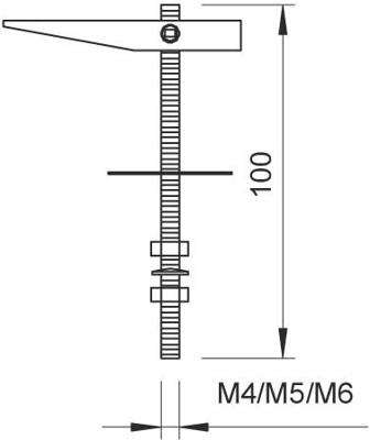 OBO Bettermann 3482154 458 M4x100 G Tuimelplug 100 mm 4 mm 1 stuk(s)