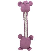 Trixie hondenspeelgoed nijlpaard stof - thumbnail