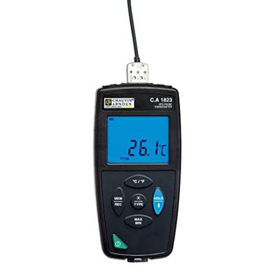 Chauvin Arnoux C.A 1823 Temperatuurmeter -100 - 400 °C Sensortype Pt100, Pt1000 Datalogger-functie Chauvin Arnoux C.A 1823 Temperatuurmeter -100 - 400 °C Sensortype Pt100, Pt1000 Datalogger-functie