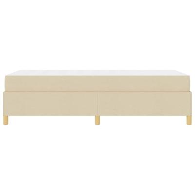 Boxspring bed Anders Wit en Crème 90 x 190 cm Stof