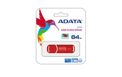 ADATA 64GB DashDrive UV150 USB flash drive USB Type-A 3.2 Gen 1 (3.1 Gen 1) Rood