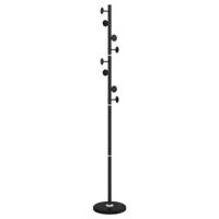 VidaXL Kapstok 176 cm gepoedercoat ijzer zwart - thumbnail