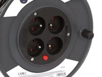 Perel kabelhaspel 3G1.50, 25 meter, voor België - thumbnail