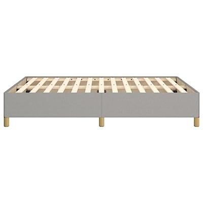 Bedframe zonder matras stof lichtgrijs 140x190 cm