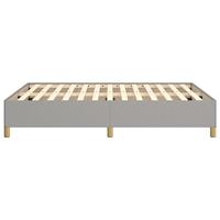 Bedframe zonder matras stof lichtgrijs 140x190 cm - thumbnail