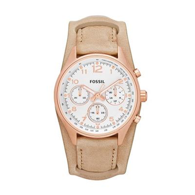 Horlogeband Fossil CH2884 Onderliggend Leder Beige 18mm Horlogeband Fossil CH2884 Onderliggend Leder Beige 18mm