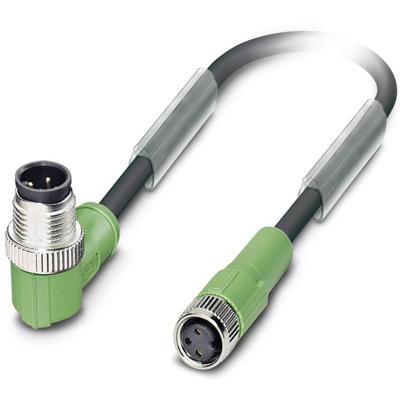 Phoenix Contact 1668894 Sensor/actuator connector, geassembleerd M8 Aantal polen (sensoren): 3 Stekker, haaks, Bus, recht 1.50 m 1 stuk(s) Piece