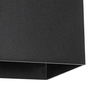 QAZQA Buiten wandlamp zwart met dimlicht en sensor op solar -