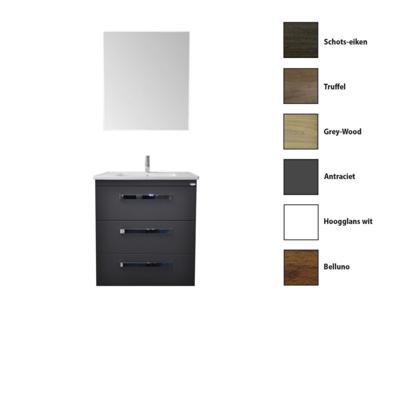 Badkamermeubelset Sanicare Q10 3 Laden 65cm Belluno-Eiken (spiegel optioneel) Badkamermeubelset Sanicare Q10 3 Laden 65cm Belluno-Eiken (spiegel optioneel)