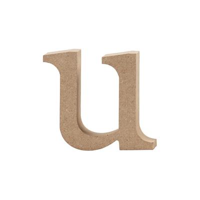Creativ Company Letter, u, h: 8,5 cm, dikte 2 cm, 1 stuk
