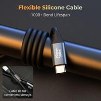 SmallRig 4791 USB-C (Straight) to USB-C (Angled) Data Cable (60cm / 23.6in) - thumbnail