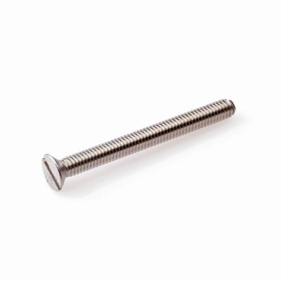 Hoenderdaal metaalschroef [200x] - RVS-A2 - platkop - zaagsnede - M6x16mm