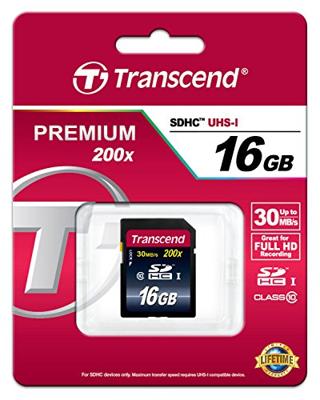 Transcend Premium SDHC-kaart Industrial 16 GB Class 10