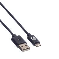 VALUE USB 2.0-synchronisatie- en oplaadkabel met 8pin-connector, 1 m - thumbnail