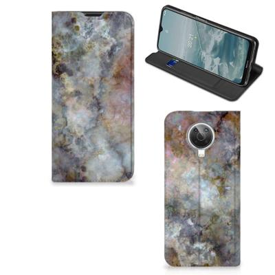 Nokia G10 | G20 | Standcase | Marmer Grijs