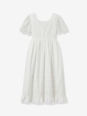 Lange jurk voor meisjes wit Lange jurk voor meisjes wit