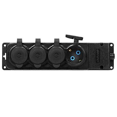 Enzo Orno swd tafelcontactdoos prof zwart ip44 4v met klep - 6871956 Enzo Orno swd tafelcontactdoos prof zwart ip44 4v met klep - 6871956