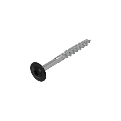Dynaplus Houtbouwschroef Verzinkt Tellerkop Deeldraad +Snijpunt Zwart Torx TX40 8.0X80/42 | 25 stuks - 0286.01.62405