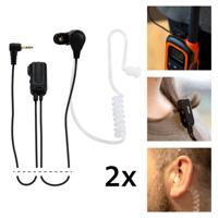 Alecto FRH-10 DUO hoofdtelefoon/headset In-ear Bosbes, Transparant - thumbnail