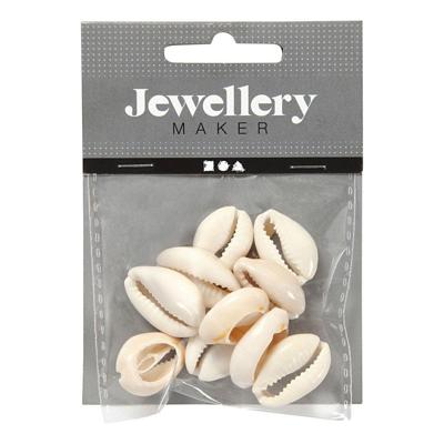 Creativ Company Schelpen, l: 20 mm, naturel, 12 stuk/ 1 doos