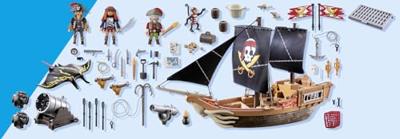 PLAYMOBIL Pirates groot piratenschip 71530
