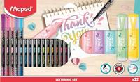 Maped Letteringset 22-delig - thumbnail