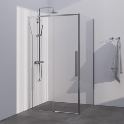 BRAUER Season douchecabine model B met schuifdeur helder glas 120x90x200 omkeerbaar incl. glascoating Season-RVS-kleurig BRAUER Season douchecabine model B met schuifdeur helder glas 120x90x200 omkeerbaar incl. glascoating Season-RVS-kleurig