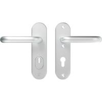 AXA AXA Oval Plus veiligheidsbeslag achterdeur kortschild U kruk/kruk PC72 met kerntrekbeveiliging SKG3 - aluminium - thumbnail