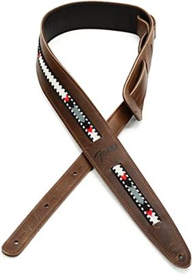 Fender Paramount Acoustic Leather Strap bruin