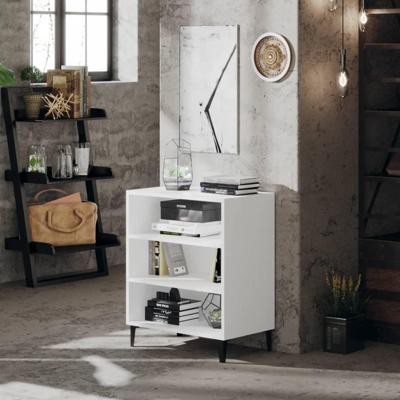 Dressoir 57x35x70 cm bewerkt hout wit Dressoir 57x35x70 cm bewerkt hout wit