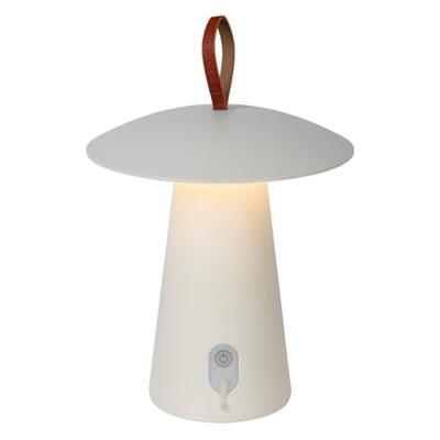 Lucide LA DONNA - Oplaadbare Tafellamp Binnen/Buiten - Accu/Batterij - Ø 19,7 cm - LED 3 StepDim - 1x2W 2700K - IP54 - Wit Lucide LA DONNA - Oplaadbare Tafellamp Binnen/Buiten - Accu/Batterij - Ø 19,7 cm - LED 3 StepDim - 1x2W 2700K - IP54 - Wit