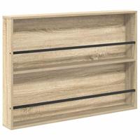 Tijdschrift Rek met plank 2 pcs Sonoma Eiken 100 x 12 x 70 cm - thumbnail