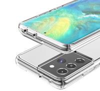 Casecentive Shockproof case Samsung Galaxy S21 Ultra transparant - thumbnail