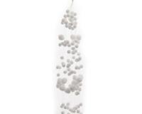 Guirlande Sneeuwbal Parelmoer 60cm Wit - thumbnail