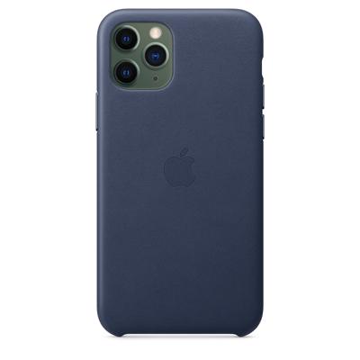 Apple leather case iPhone 11 Pro Midnight Blue