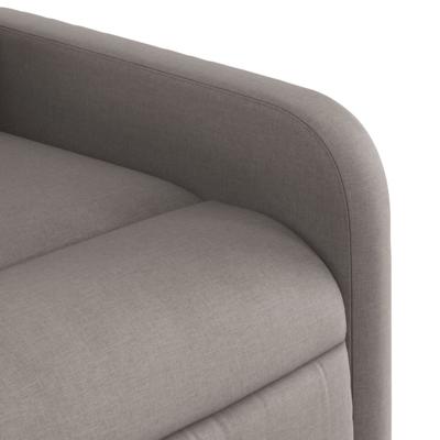 Fauteuil verstelbaar stof taupe - thumbnail